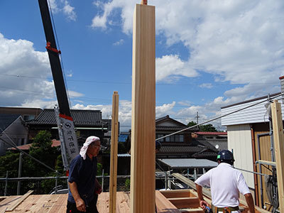 松波邸上棟