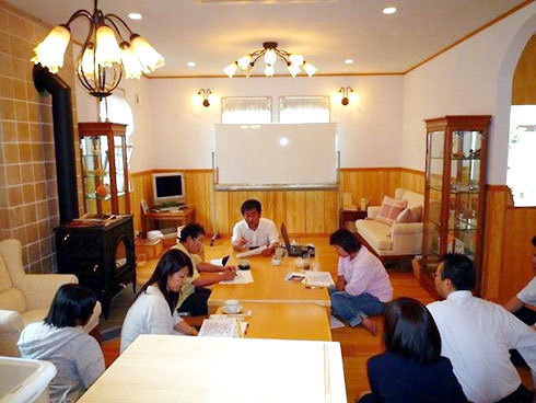 平清水店でのモミカフェ　090613